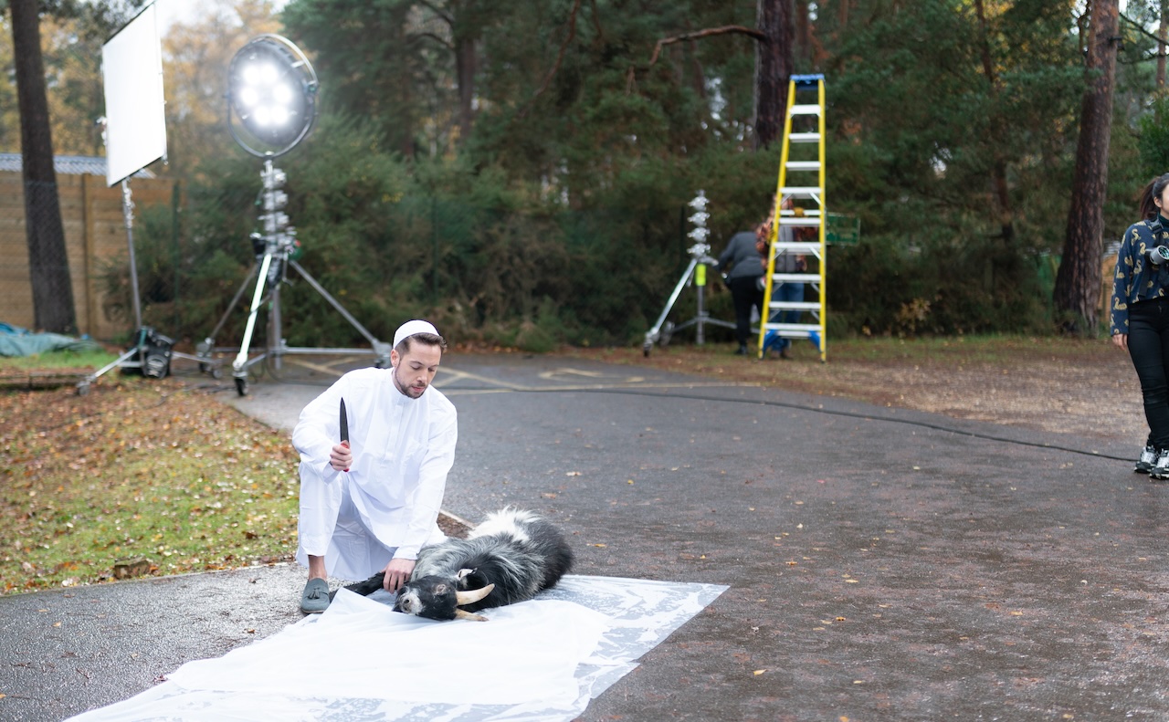 On set — The Sacrifice